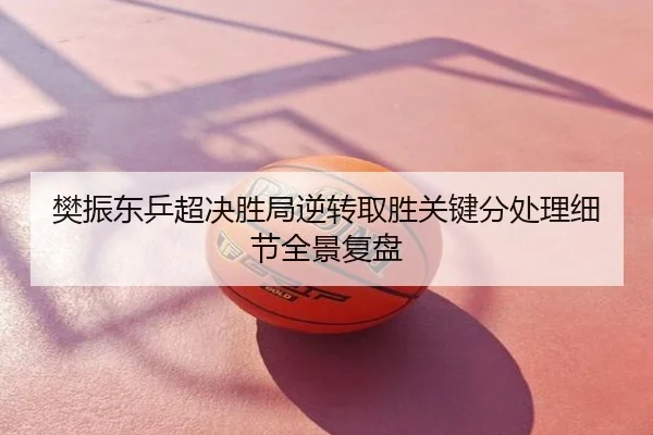 樊振东乒超决胜局逆转取胜关键分处理细节全景复盘